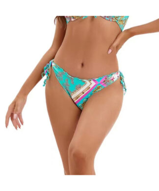 Bikini Hose multi color, farbenfreudiger Slip, seitlich zum Binden